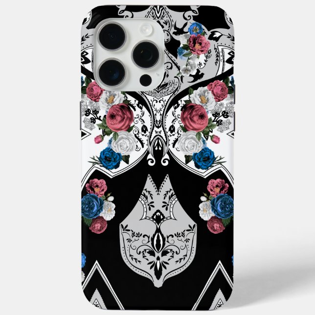 Funda De Case-Mate Para iPhone Elegante Floral  (Reverso )