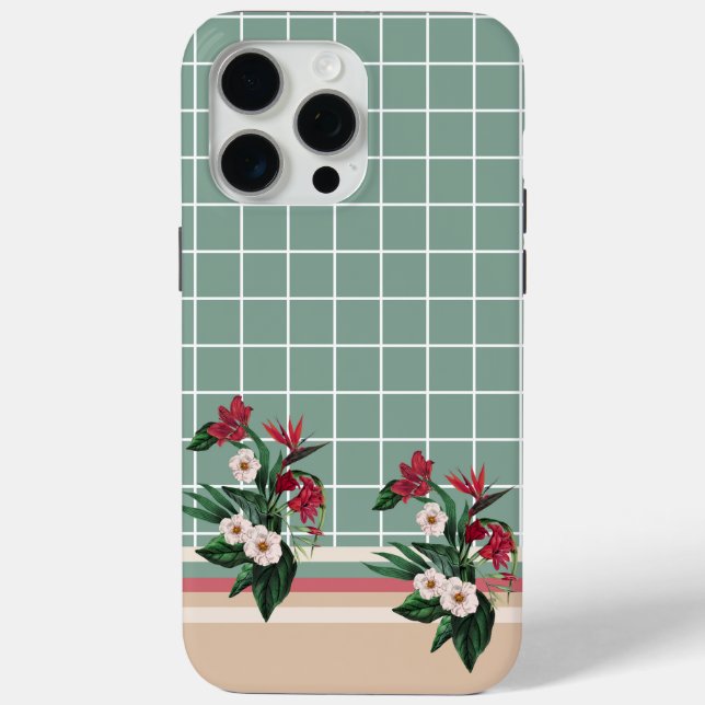 Funda De Case-Mate Para iPhone Elegante Floral  (Reverso )