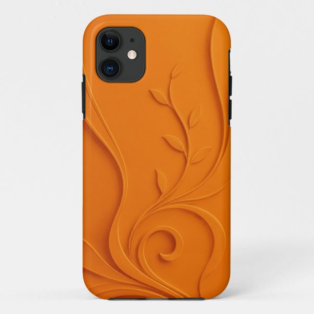 Funda De Case-Mate Para iPhone Elegante Floral Abstracto (Reverso)