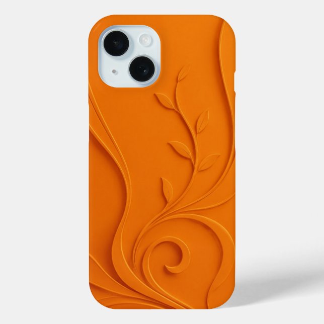 Funda De Case-Mate Para iPhone Elegante Floral Abstracto (Reverso )