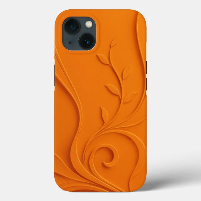 Funda De Case-Mate Para iPhone Elegante Floral Abstracto (Reverso )