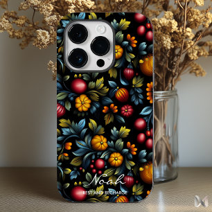 Funda Para iPhone 14 Pro De Case-Mate Elegante floral Khokhloma en colores ricos y vibra