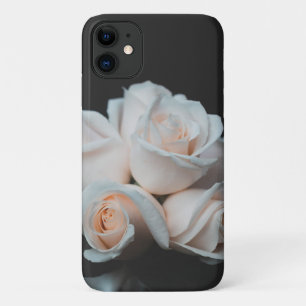Funda Para iPhone 11 Elegante foto rosa y rosa blanco