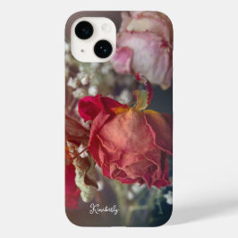 Funda Para iPhone 14 De Case-Mate Elegante funda para iPhone de rosas secas personal