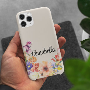 Funda Para iPhone 15 Elegante Girly Floral Moderno