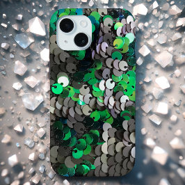 Funda Para iPhone 15 Elegante glamour glamour greens grays secuencia de