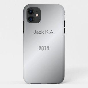 Elegante gris brillante metalizado como funda para
