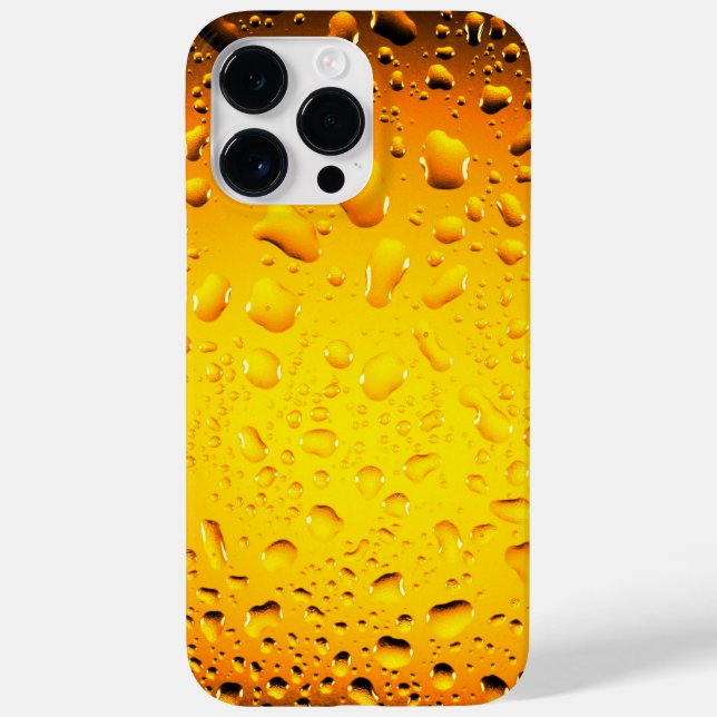 Funda De Case-Mate Para iPhone Elegante Guay El agua amarilla deja la cerveza (Reverso)