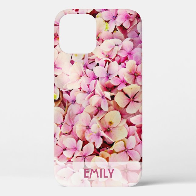 Funda De Case-Mate Para iPhone Elegante Hidrangas Personalizada (Reverso )