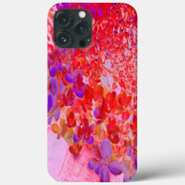 Funda Para iPhone 13 Pro Max Elegante Hortensia Limelight Púrpura y Naranja