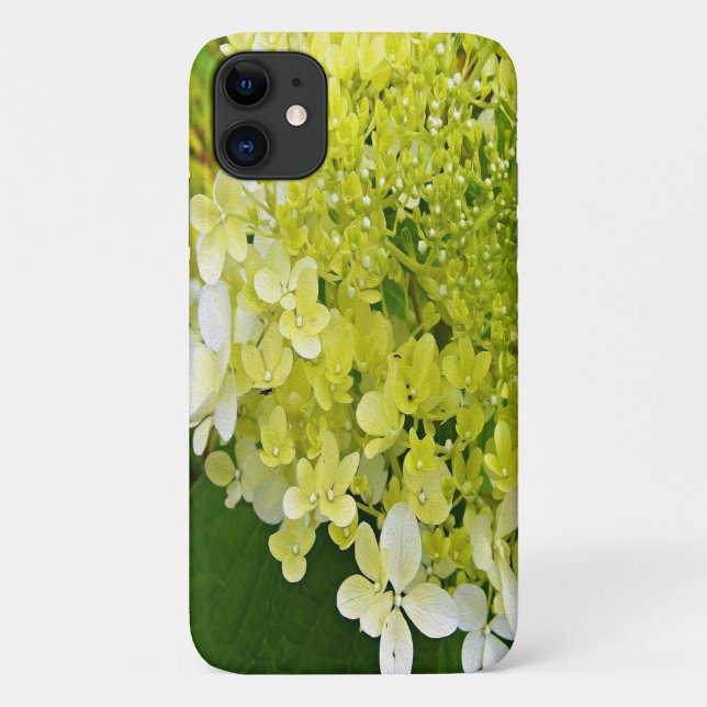Funda De Case-Mate Para iPhone Elegante Hortensia Limelight Verde Chartreuse (Reverso)