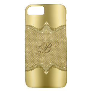 Funda Para iPhone 8/7 Elegante Impresión metálica de oro con patrón de d