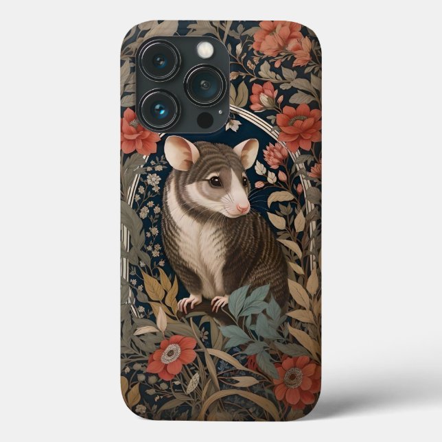 Funda De Case-Mate Para iPhone Elegante inspirado por Possum William Morris (Reverso )