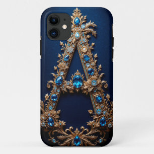 Funda Para iPhone 11 Elegante Letra Dorada Ornamental A