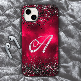 Funda Para iPhone 15 Elegante letra falsa Crystal diamante de imitación