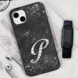 Funda Para iPhone 15 Elegante letra falsa Crystal diamante de imitación