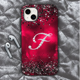 Funda Para iPhone 15 Elegante letra falsa Crystal diamante de imitación