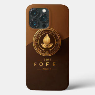 Funda Para iPhone 13 Pro Elegante logotipo de semilla de café - Diseño de a