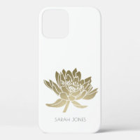 ELEGANTE LOTO BLANCO DE RELIEVE METALIZADO DORADO 