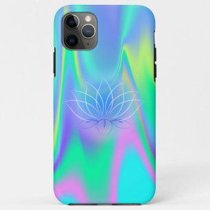 Funda Para iPhone 11 Pro Max Elegante Loto Holográfico