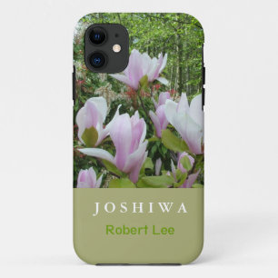 Funda Para iPhone 11 Elegante magnolia púrpura flores iPhone 5 funda