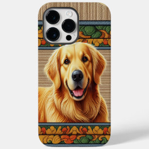 Funda Para iPhone 14 Pro Max De Case-Mate Elegante marco colorido de perro de recuperación d