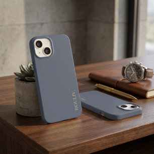 Funda Para iPhone 14 De Case-Mate Elegante Minimalista ROULIV Gris Pizarra