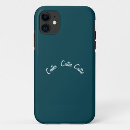 Funda Para iPhone 11 Elegante Moda Azul Verde azulado