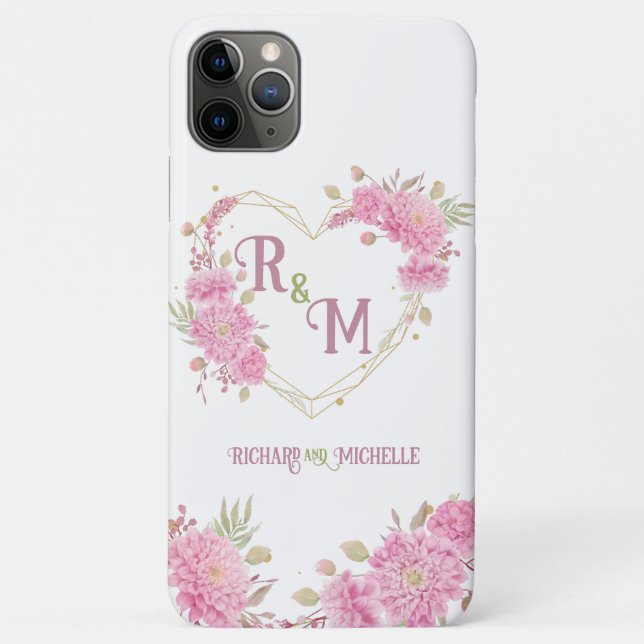 Funda De Case-Mate Para iPhone Elegante Moda mínima Letra inicial nombre monogram (Reverso)