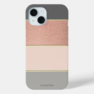 Funda Para iPhone 15 Elegante moderno fresco a rayas