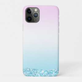 Funda Para iPhone 11 Pro Elegante Moderno gradiente de color purpurina Arco