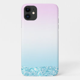 Funda Para iPhone 11 Elegante Moderno gradiente de color purpurina Arco