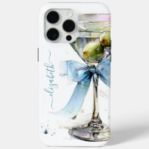 Funda Para iPhone 15 Pro Max Elegante Monograma de Martini