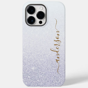 Funda Para iPhone 14 Pro Max De Case-Mate Elegante monograma de nombre con brillo