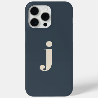 Funda Para iPhone 15 Pro Max Elegante Monograma Sage Green