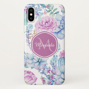 title_seo2 Elegante Morado y Azul Suculento Floral con nombre