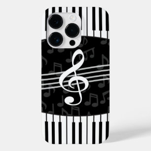 Funda Para iPhone 14 Pro De Case-Mate Elegante Music Notes Treble Clef y Piano Keys