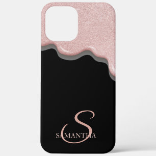 title_seo2 Elegante negro con gotas de brillo dorado rosa