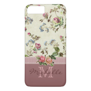 title_seo2 Elegante nombre de monograma Rosa floral vintage