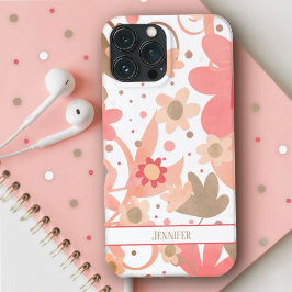 Funda Para iPhone 13 Pro Max Elegante nombre moderno de inespiritualidad floral