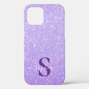Funda Para iPhone 12 Pro Elegante nombre monogramado con brillo