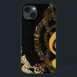 Funda Para iPhone 13 Elegante Nota De Música Lujo<br><div class="desc">Music Note Diseño de lujo. Puedes visitar mi tienda por productos más hermosos.</div>
