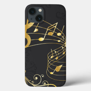 Funda Para iPhone 13 Elegante Nota Musical Lujo