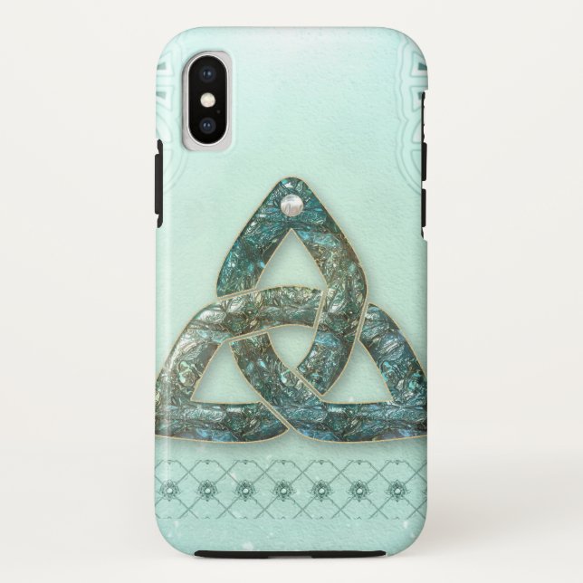 Funda De Case-Mate Para iPhone Elegante nudo celta (Reverso)