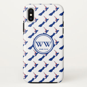 Funda Para iPhone XS Elegante NUEVA ZELANDIA Monograma Abundante Vida