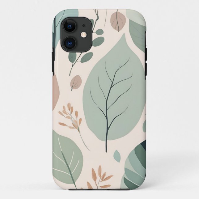 Funda De Case-Mate Para iPhone Elegante obra natural (Reverso)