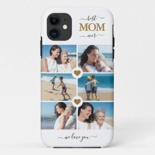 Funda Para iPhone 11 Elegante Oro Blanco Mejor Mamá Del Año 6 Collage d
