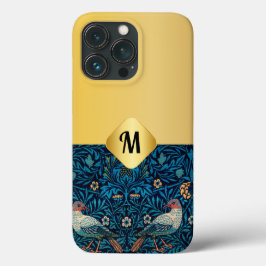 Funda Para iPhone 13 Pro Elegante oro de lujo con obras de arte victorianas