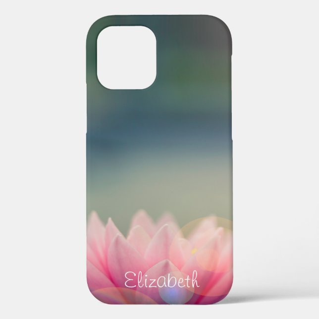 Funda De Case-Mate Para iPhone Elegante paisaje de loto (Reverso )