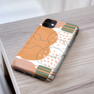 Funda Para iPhone 13 Pro Max Elegante patrón abstracto estético rosa verde chic